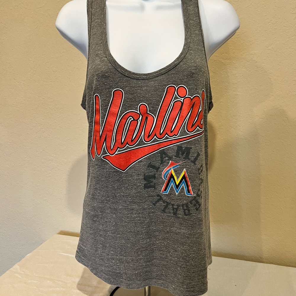 Miami Marlin's Gray Tank Top